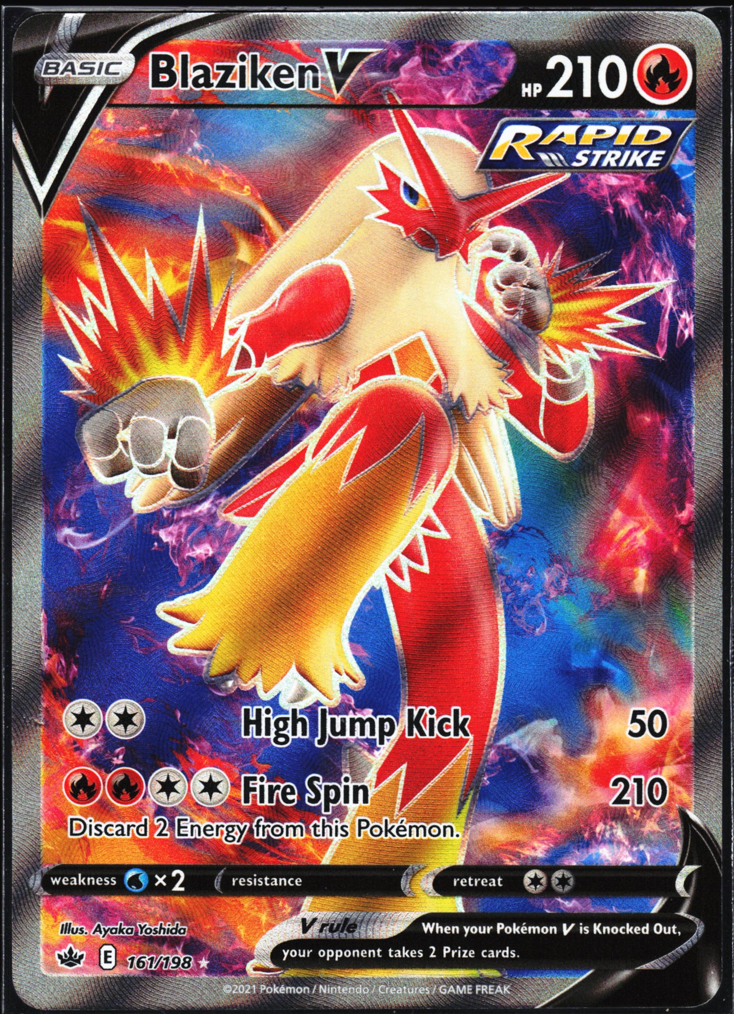 SWSH06: Chilling Reign #161/198 Blaziken V (Full Art)