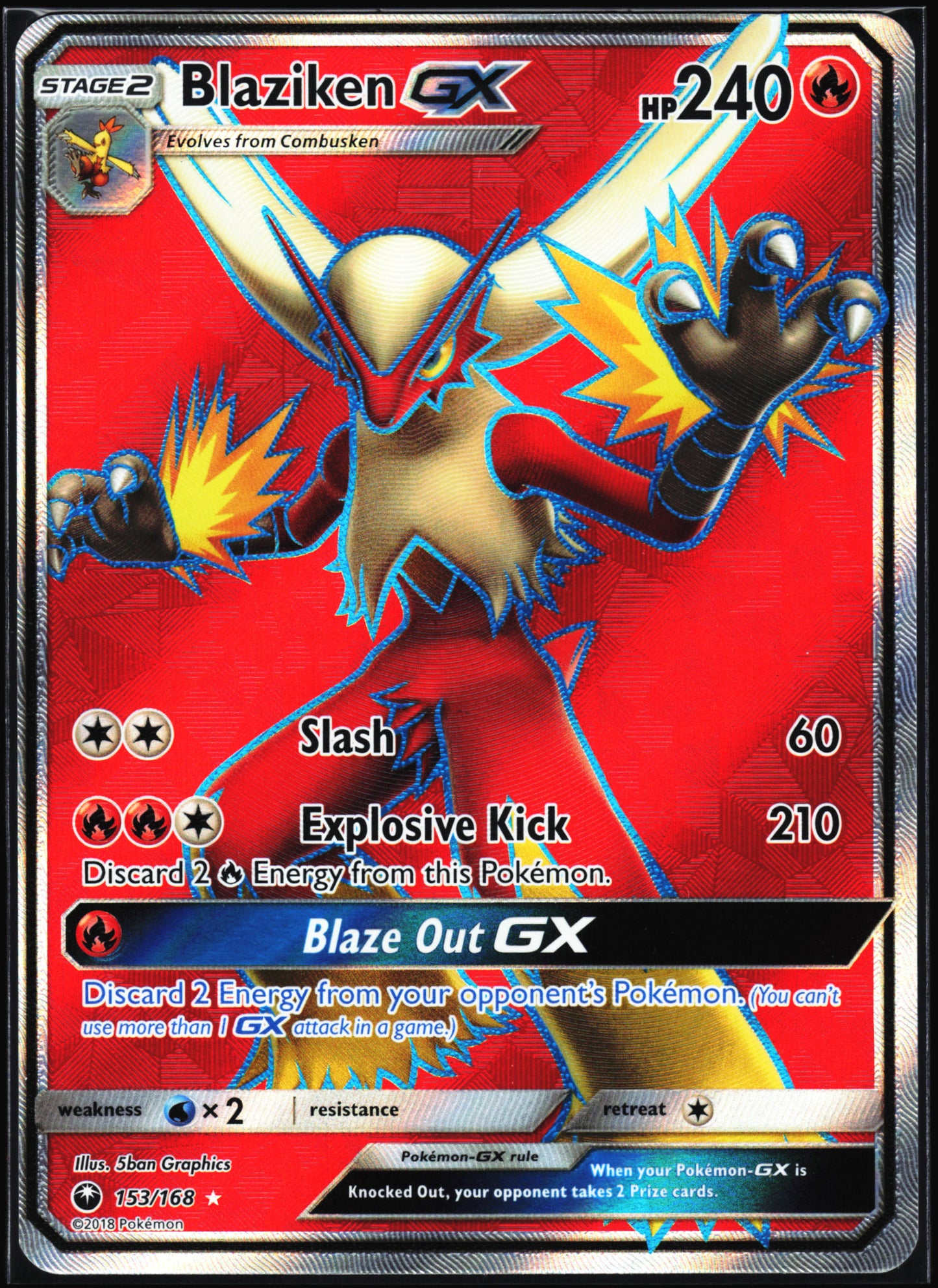 SM - Celestial Storm #153/168 Blaziken GX (Full Art)