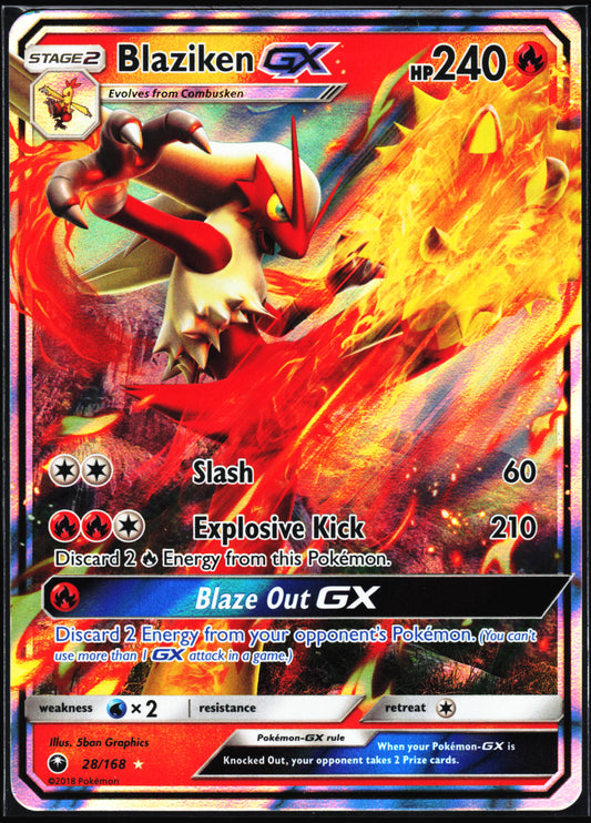 SM - Celestial Storm #28/168 Blaziken GX
