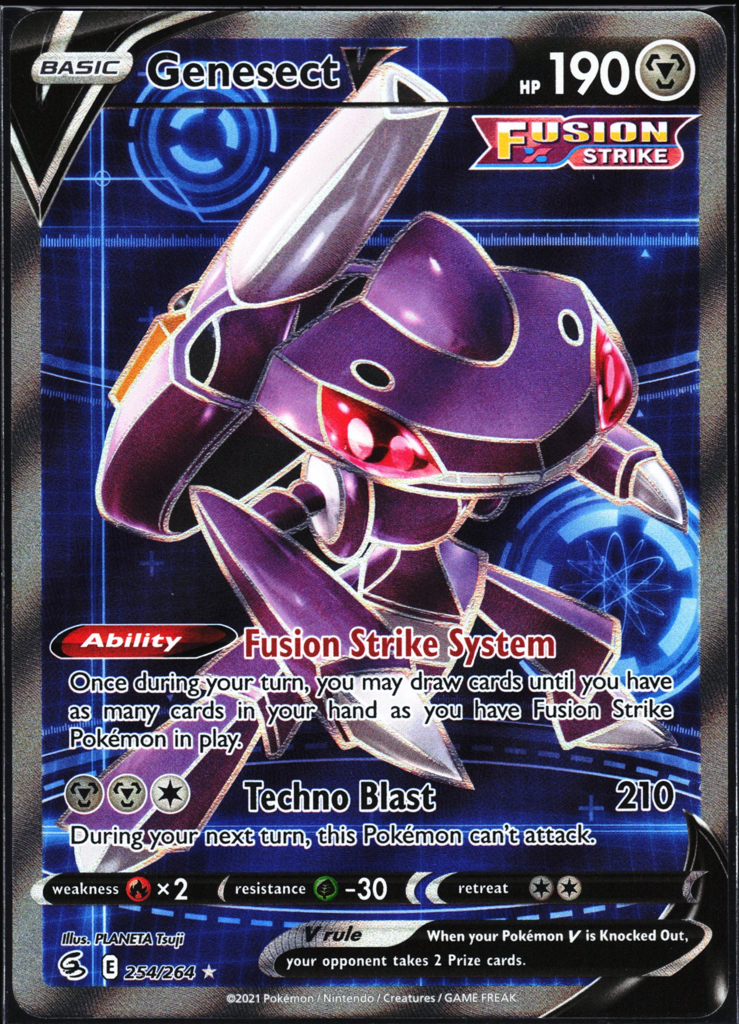 SWSH08: Fusion Strike #254/264 Genesect V (Full Art)