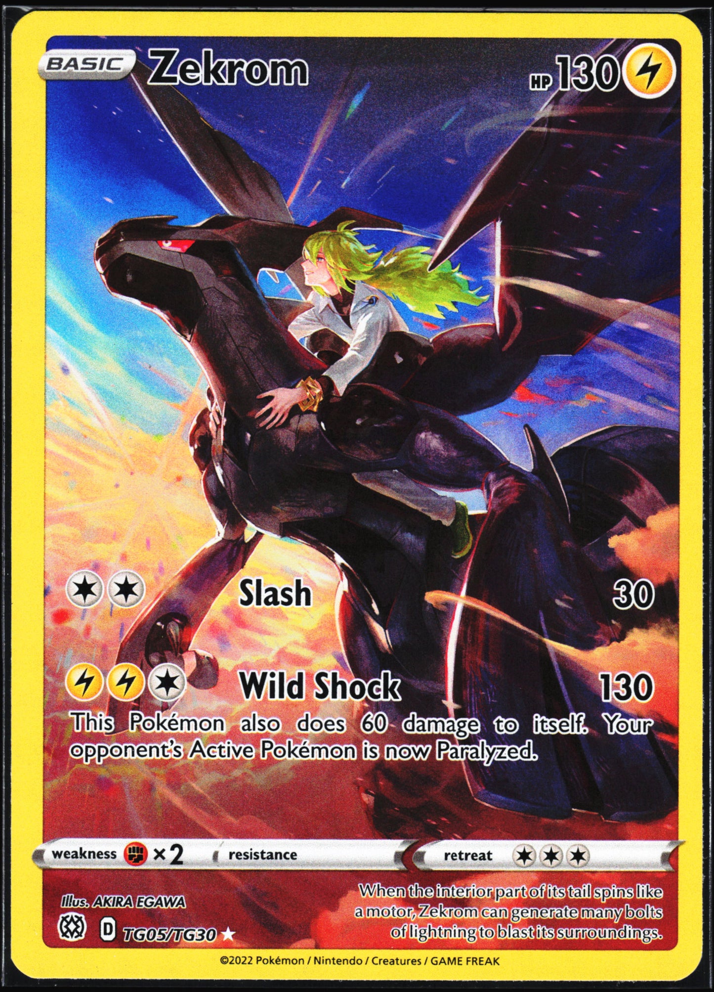 SWSH09: Brilliant Stars Trainer Gallery #TG05/TG30 Zekrom