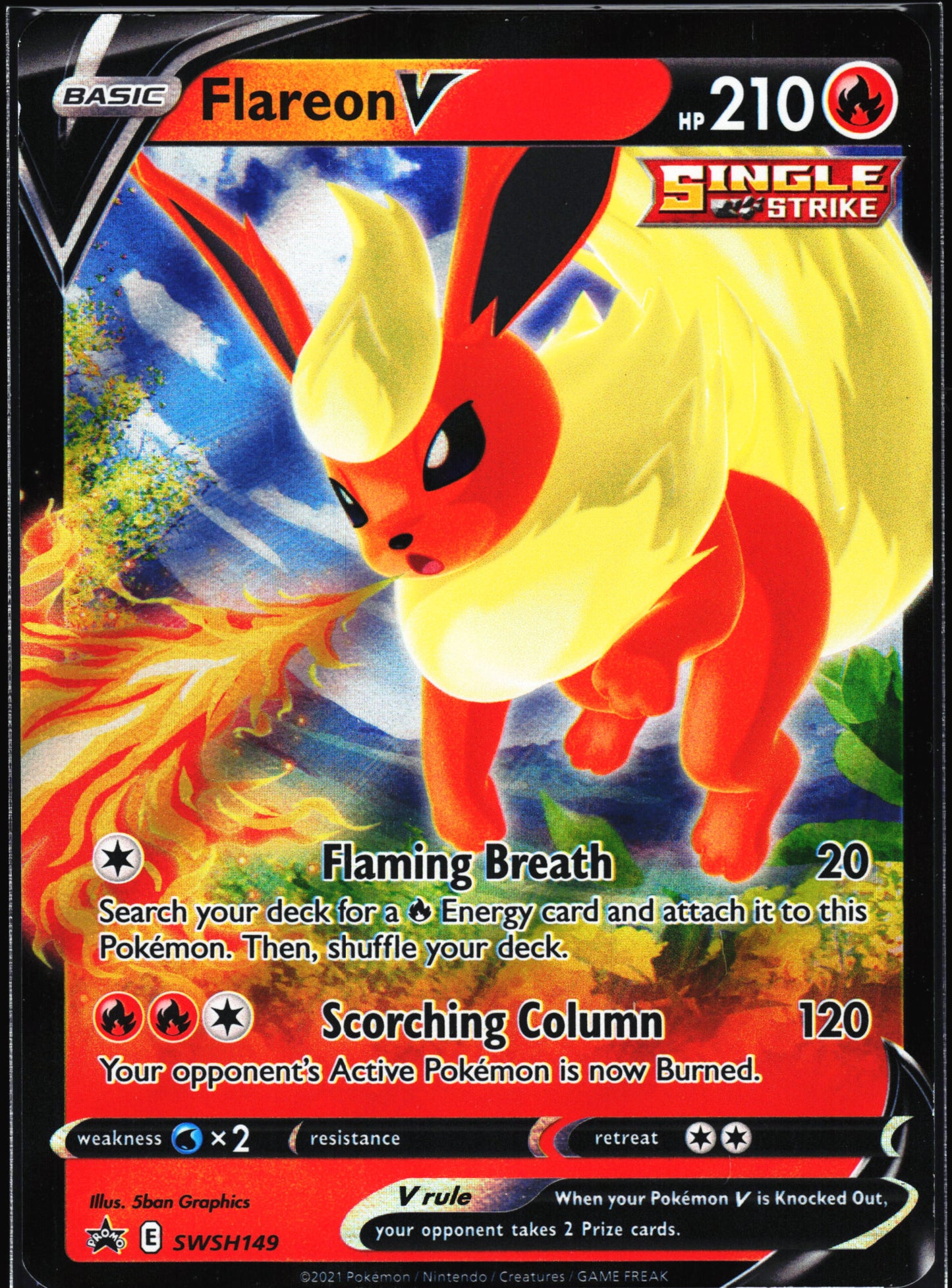 SWSH: Sword & Shield Promo Cards #SWSH149 Flareon V