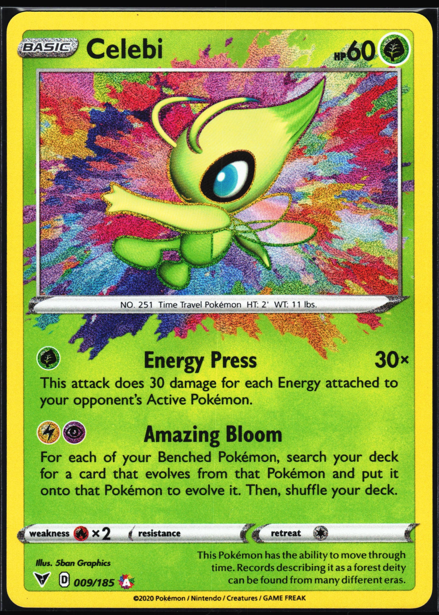 SWSH04: Vivid Voltage #009/185 Celebi