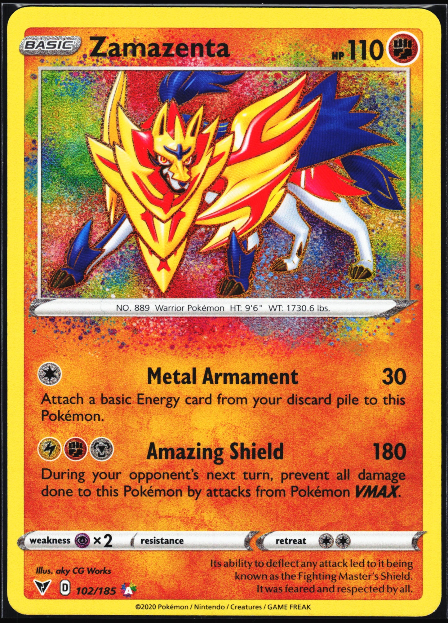 SWSH04: Vivid Voltage #102/185 Zamazenta