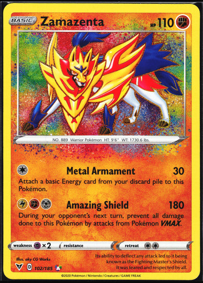 SWSH04: Vivid Voltage #102/185 Zamazenta