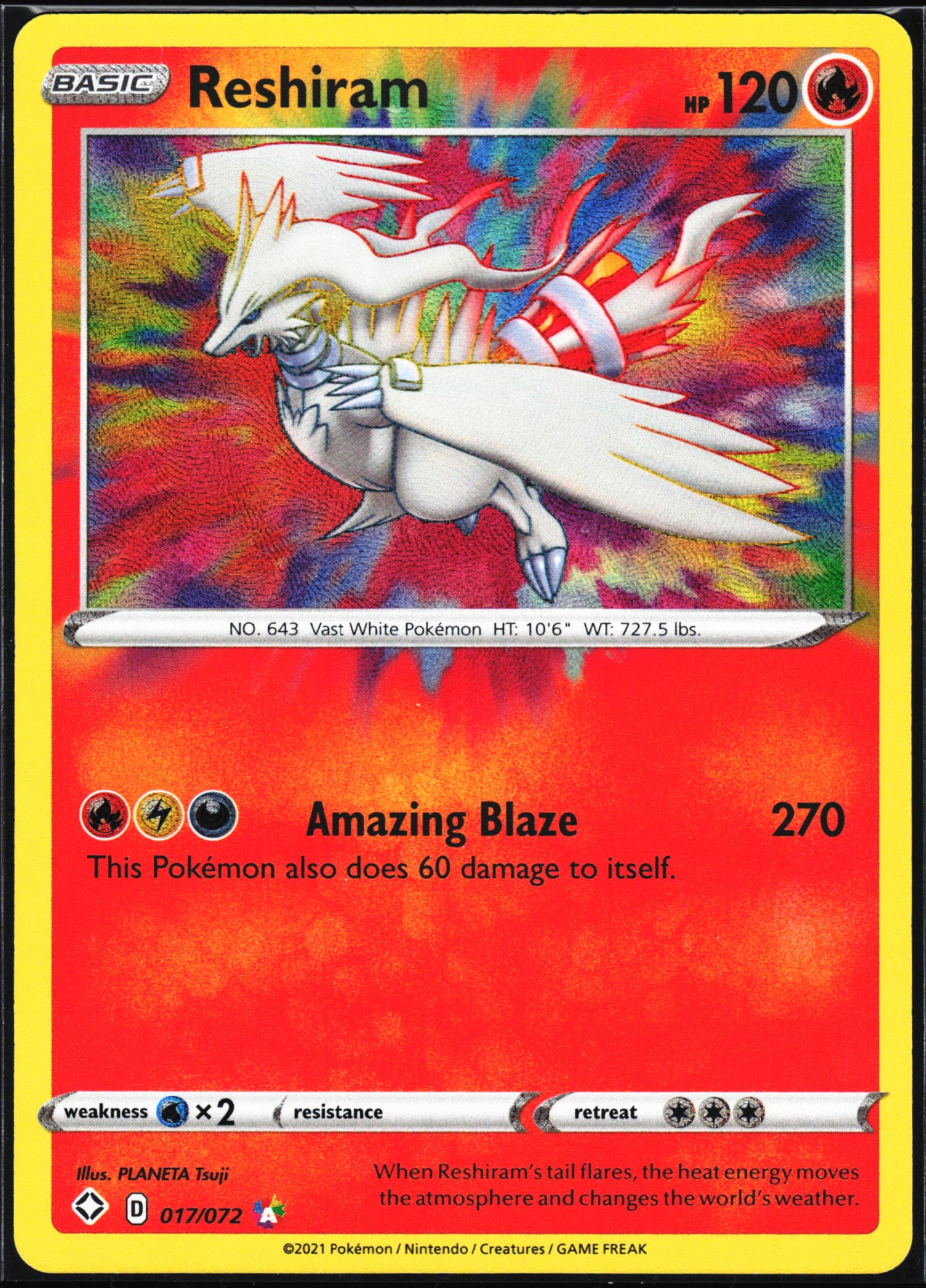 Shining Fates #017/072 Reshiram