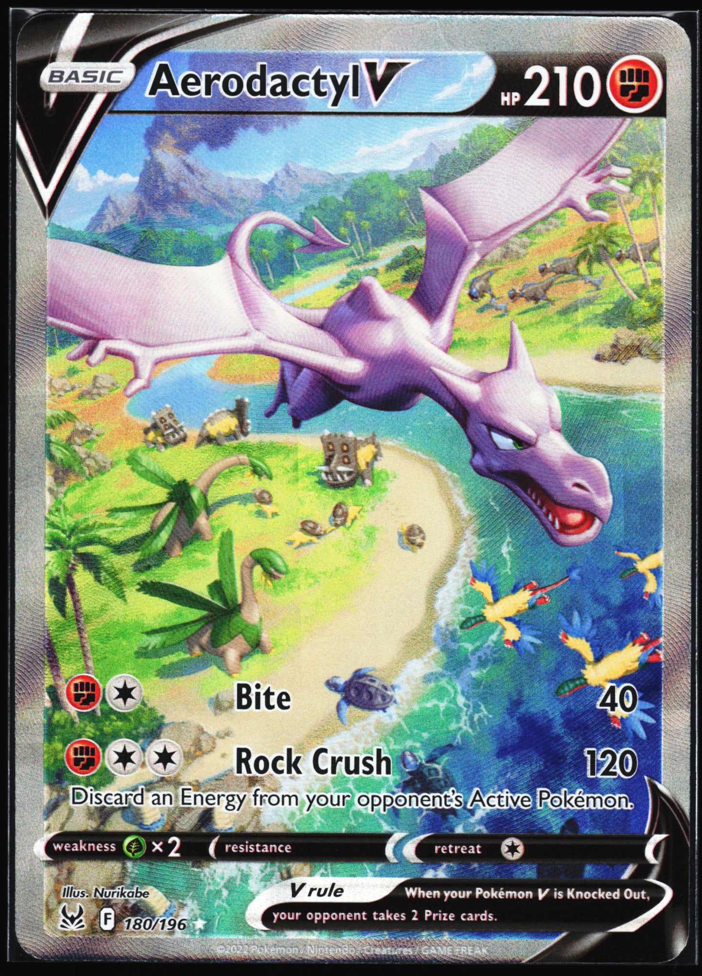 SWSH11: Lost Origin #180/196 Aerodactyl V (Alternate Full Art)