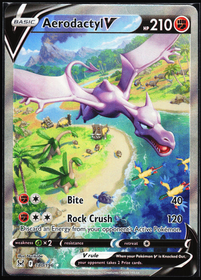 SWSH11: Lost Origin #180/196 Aerodactyl V (Alternate Full Art)