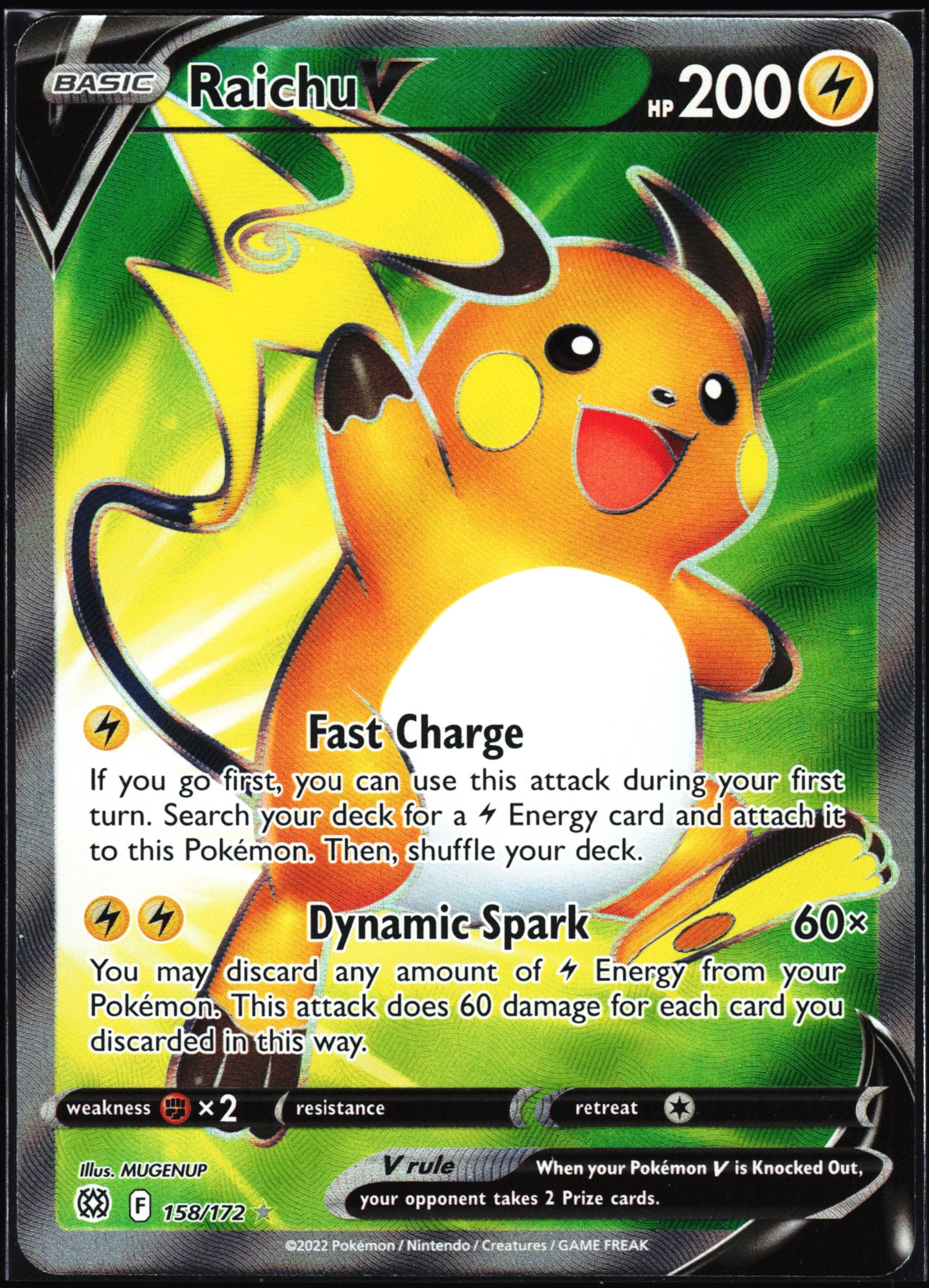 SWSH09: Brilliant Stars #158/172 Raichu V (Full Art)