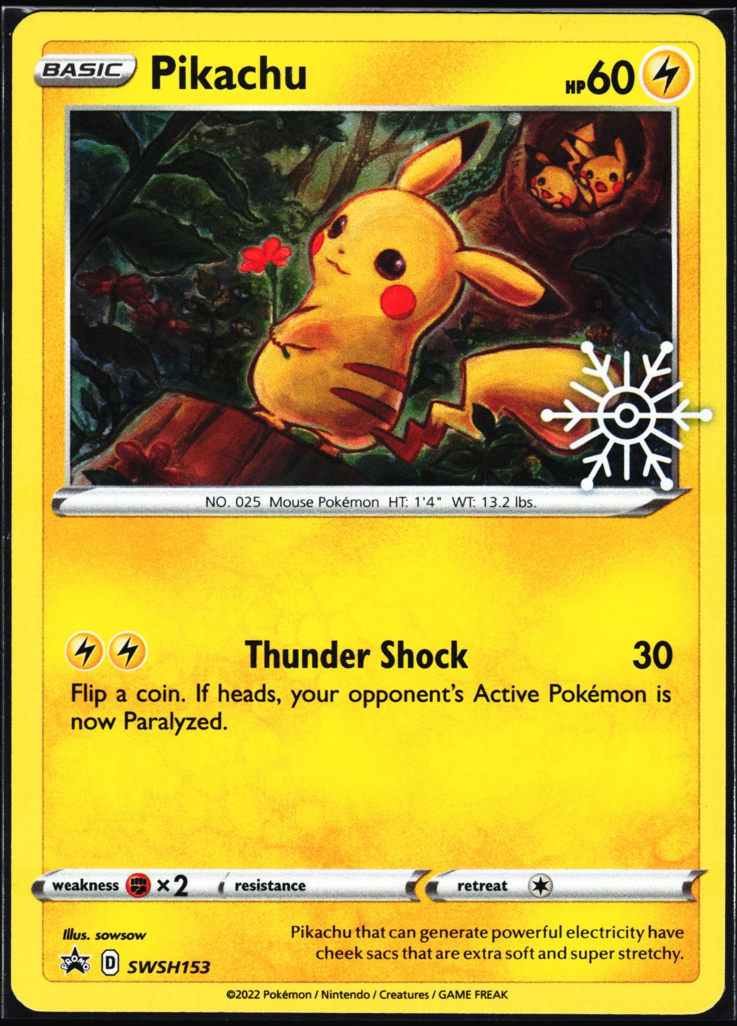 SWSH: Sword & Shield Promo Cards #SWSH153 Pikachu