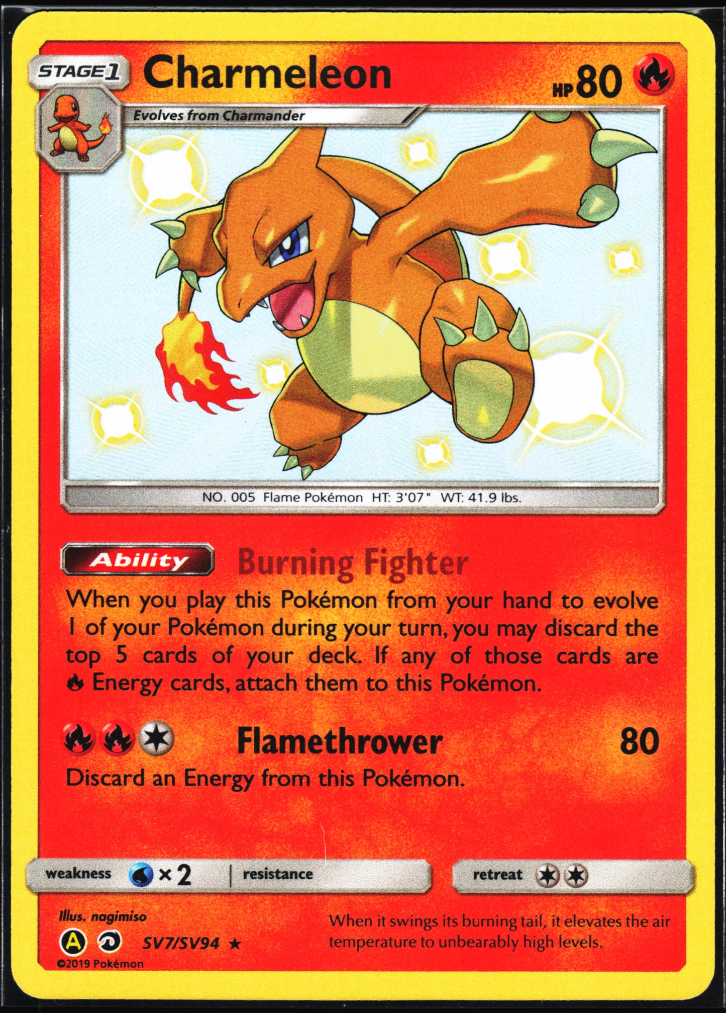 Hidden Fates: Shiny Vault #SV7/SV94 Charmeleon