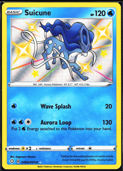 Shining Fates: Shiny Vault #SV022/SV122 Suicune