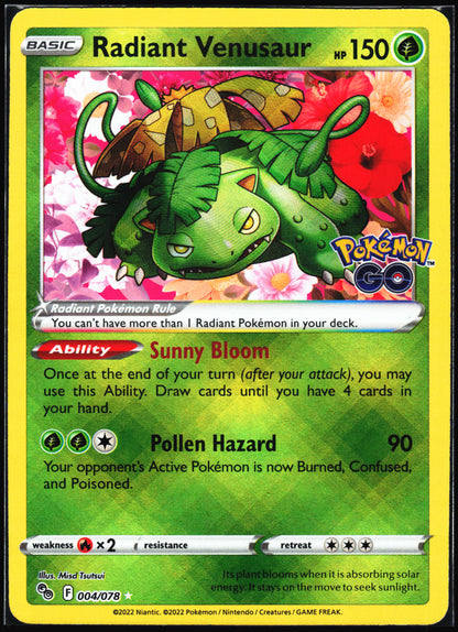 Pokemon GO #004/078 Radiant Venusaur