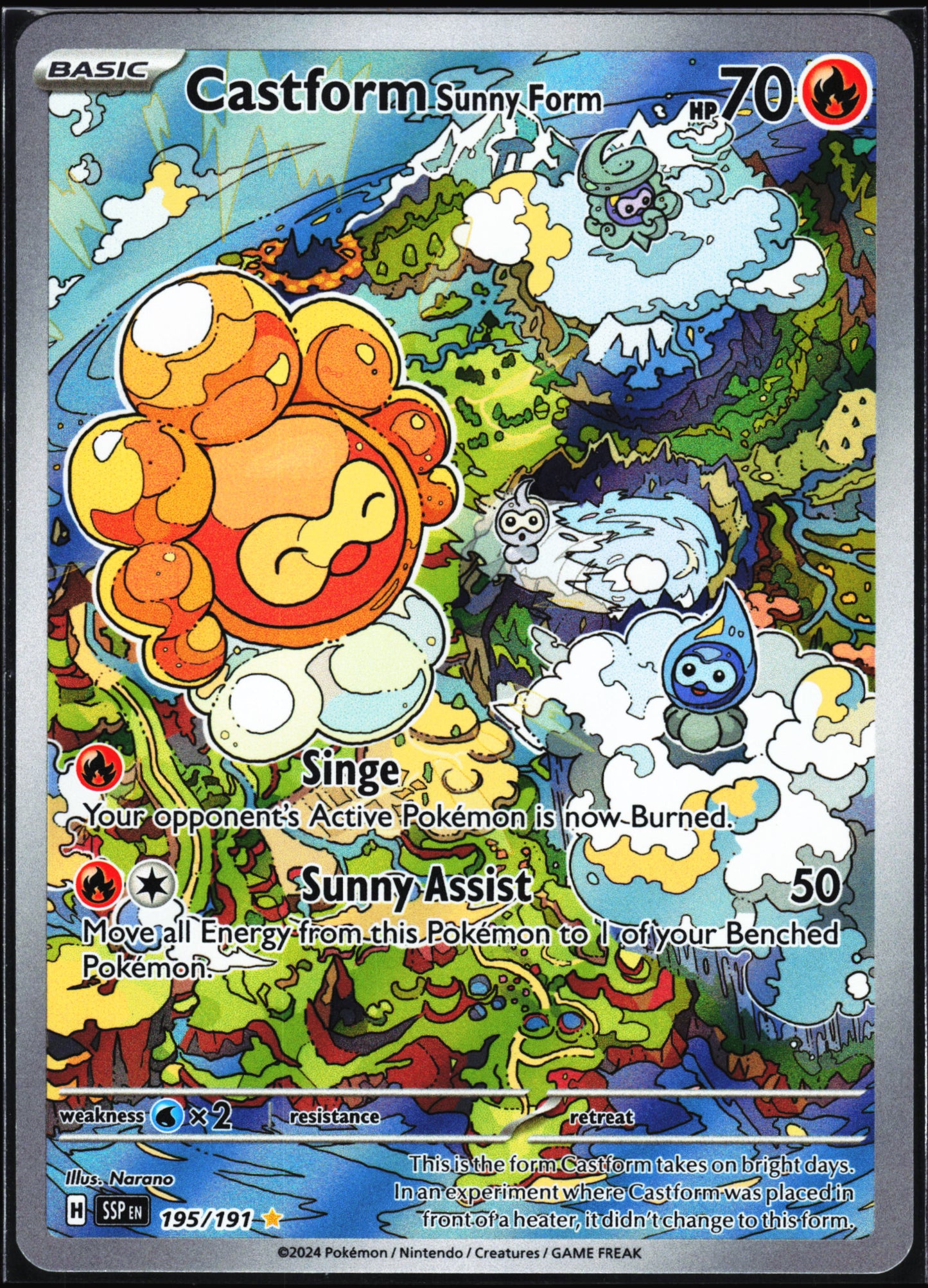 SV08: Surging Sparks #195/191 Castform Sunny Form