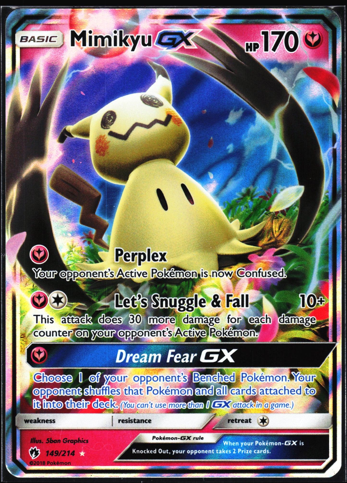 SM - Lost Thunder #149/214 Mimikyu GX