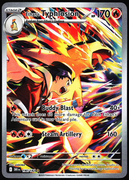 Pokemon Card- Ethan's Typhlosion SV10: Destined Rivals #190/182