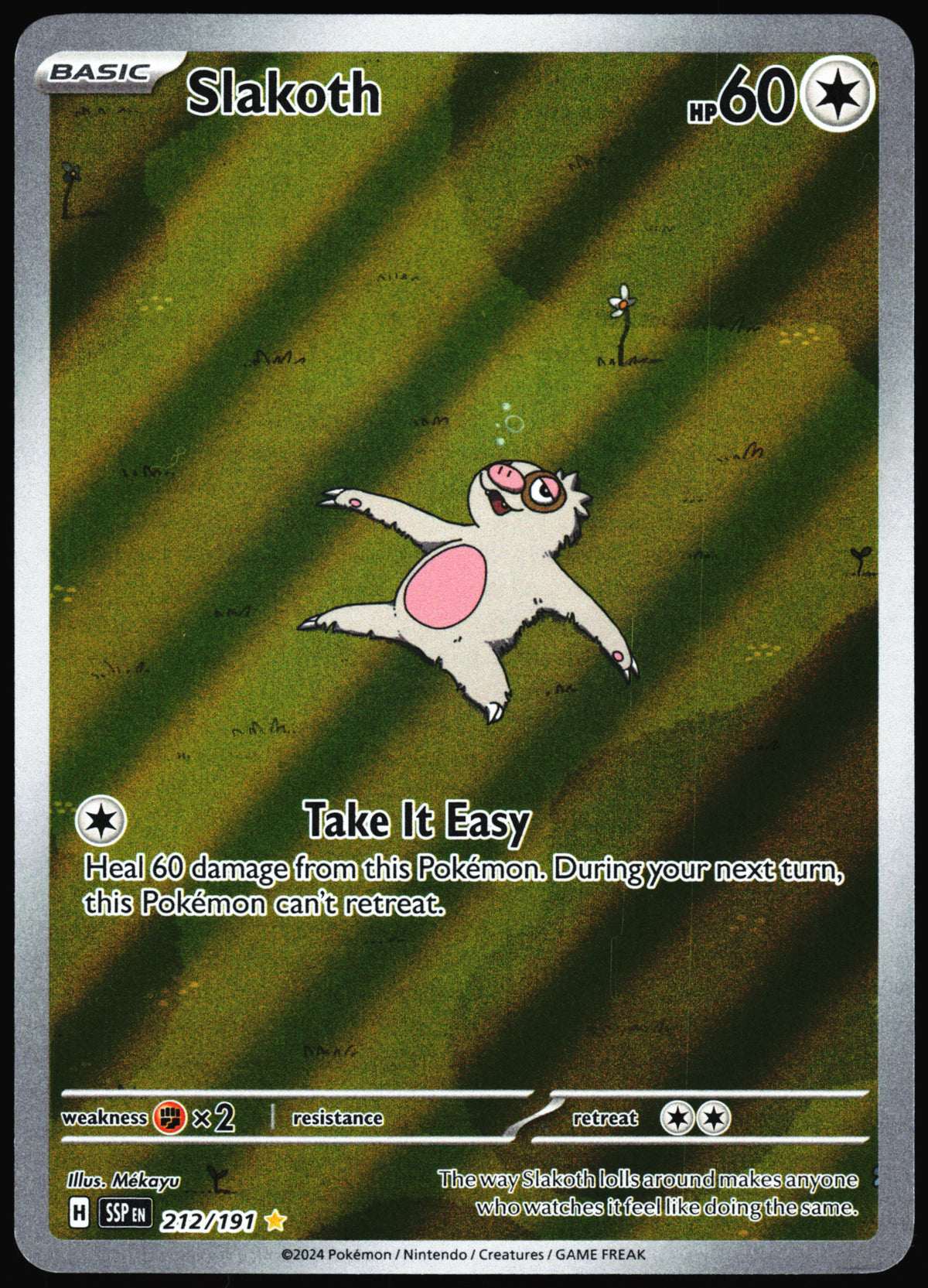 Pokemon Card- Slakoth SV08: Surging Sparks #212/191