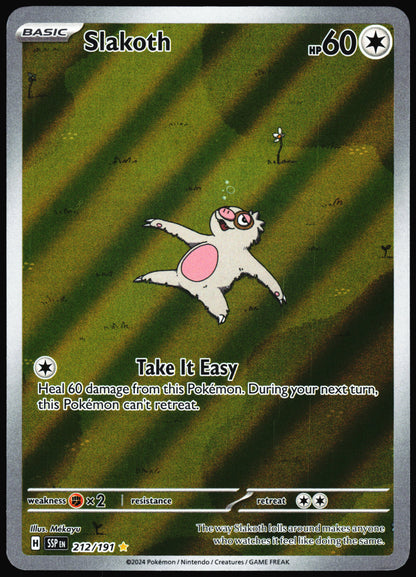 Pokemon Card- Slakoth SV08: Surging Sparks #212/191