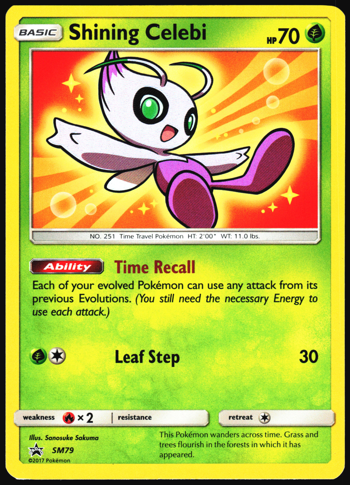 Pokemon Card- Shining Celebi SM Promos #SM79