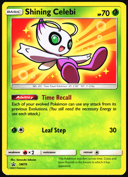 Pokemon Card- Shining Celebi SM Promos #SM79