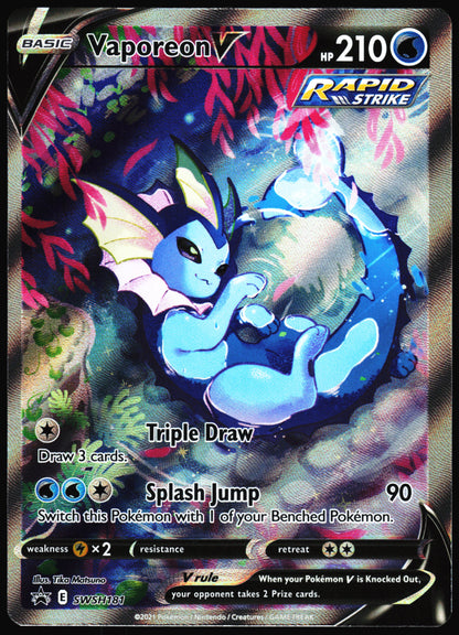 Pokemon Card- Vaporeon V SWSH: Sword & Shield Promo Cards #SWSH181