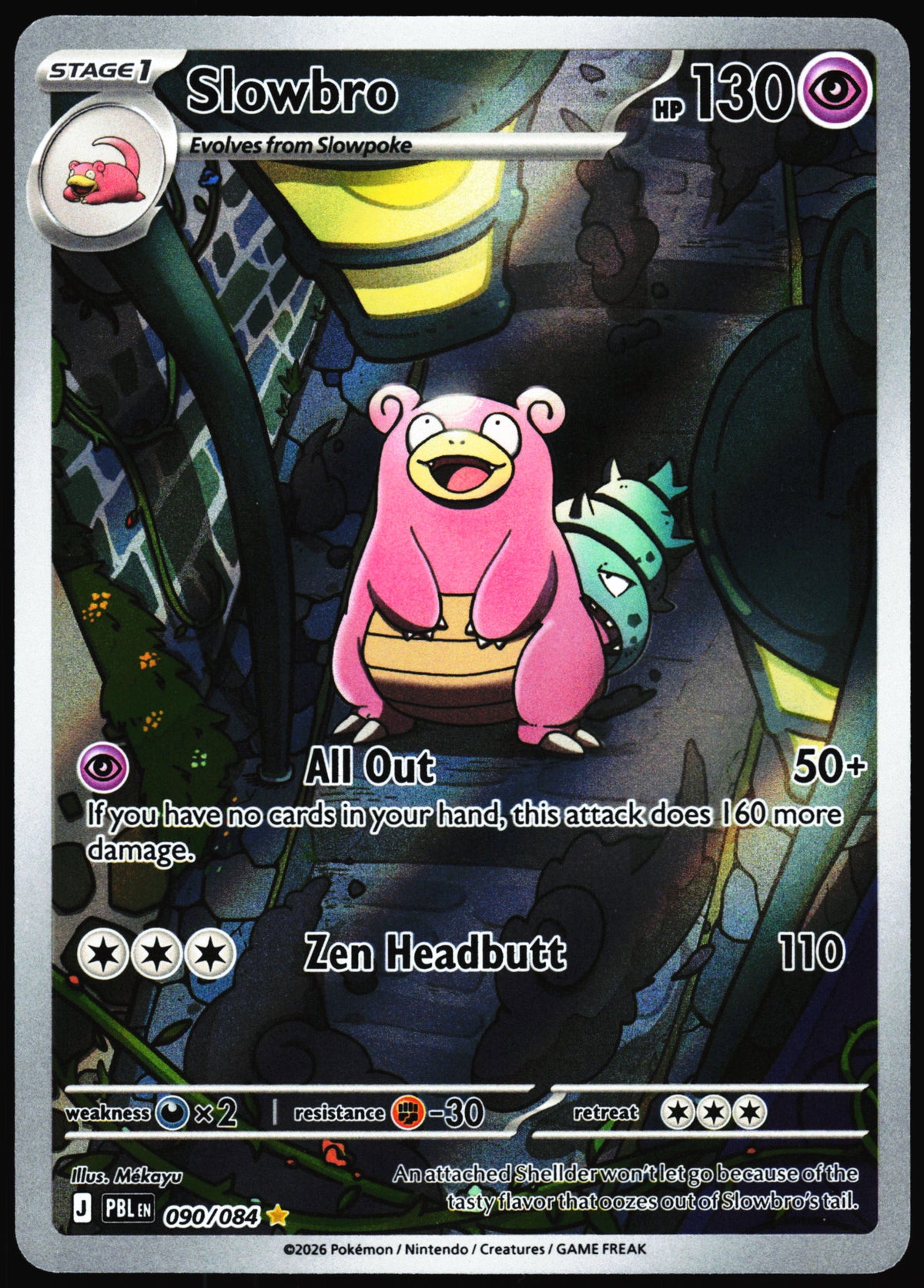 Pokemon Card- Slowbro ME05: Pitch Black #090/084