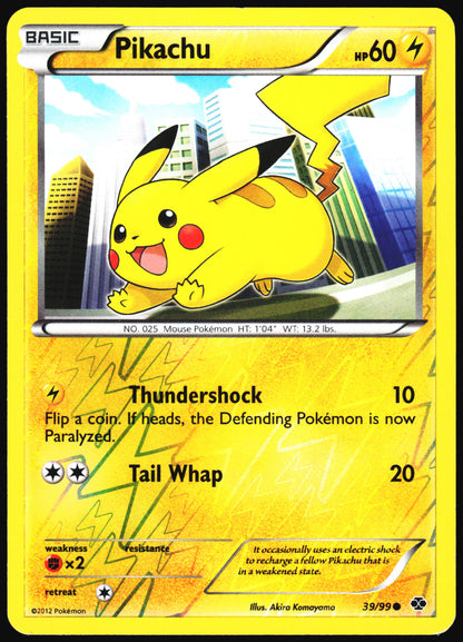 Pokemon Card- Pikachu Next Destinies Reverse Holo #39/99