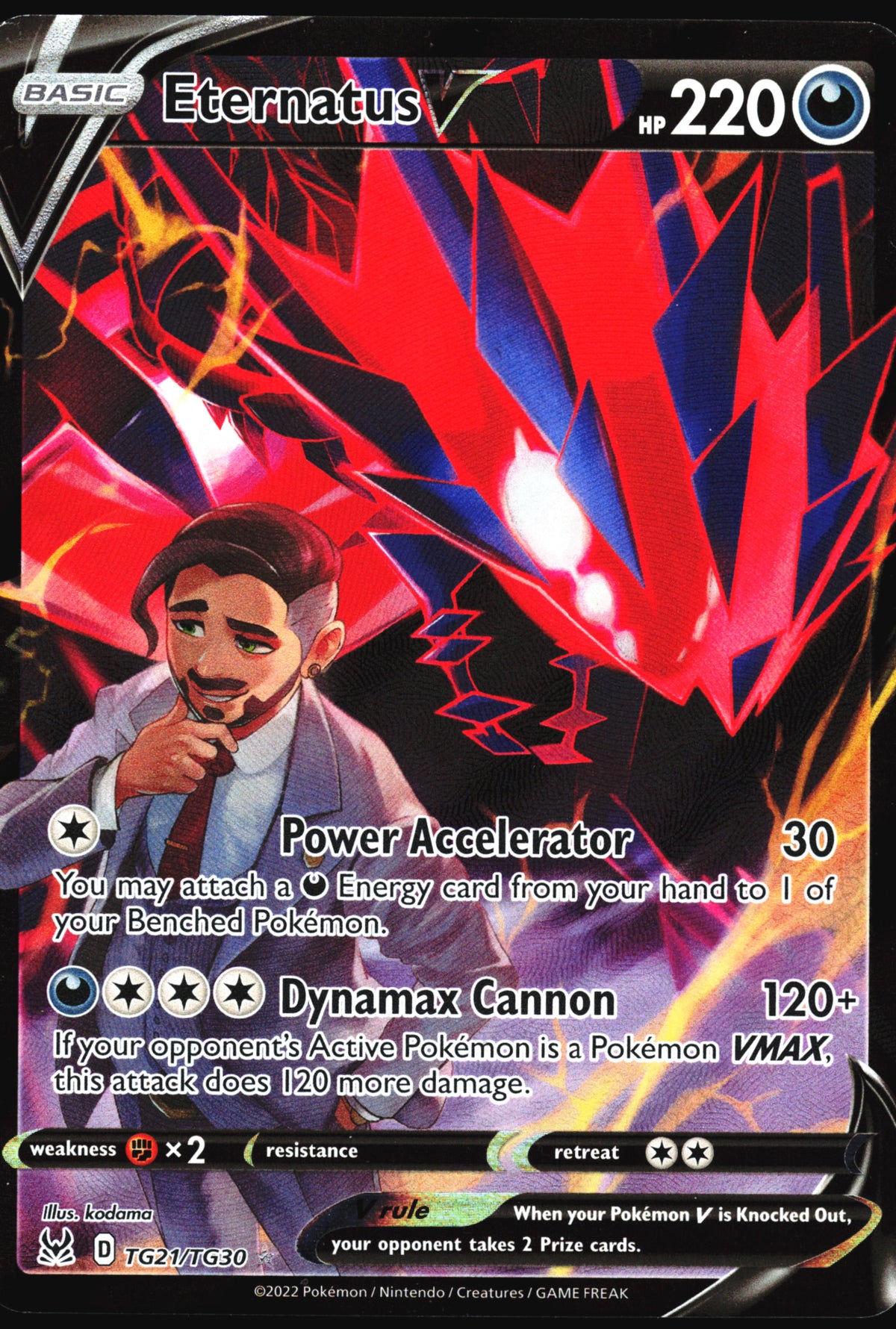 Pokemon Card- Eternatus V SWSH11: Lost Origin Trainer Gallery #TG21/TG30