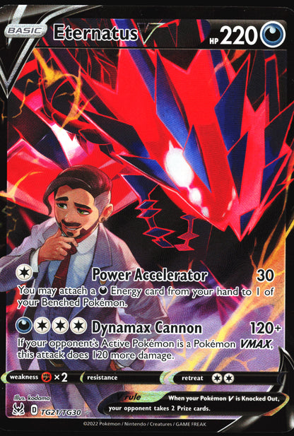 Pokemon Card- Eternatus V SWSH11: Lost Origin Trainer Gallery #TG21/TG30