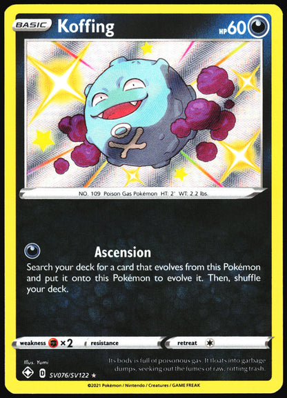 Pokemon Card- Koffing Shining Fates: Shiny Vault #SV076/SV122
