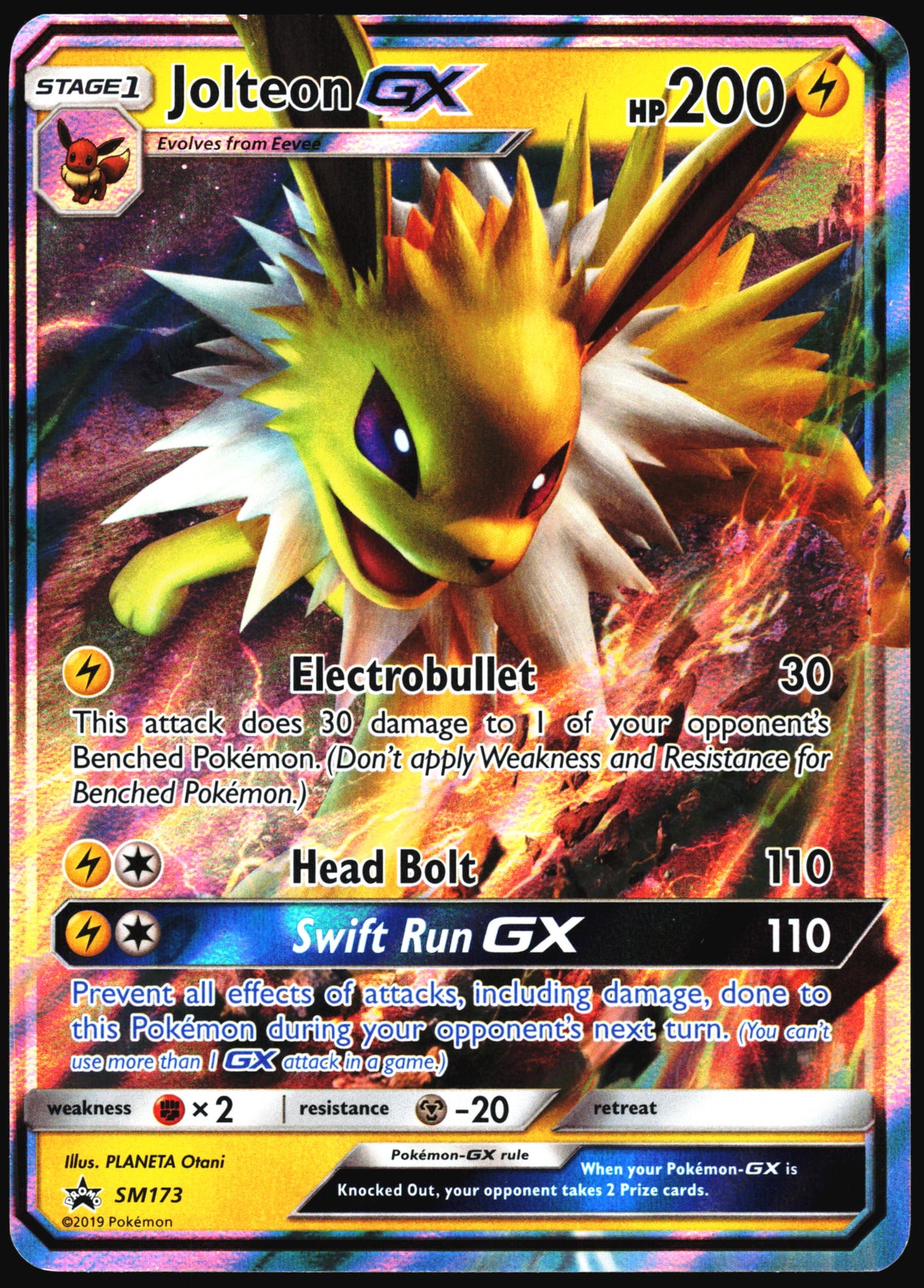 Pokemon Card- Jolteon GX SM Promos #SM173