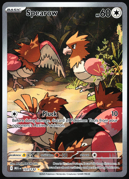 Pokemon Card- Spearow ME01: Mega Evolution #151/132