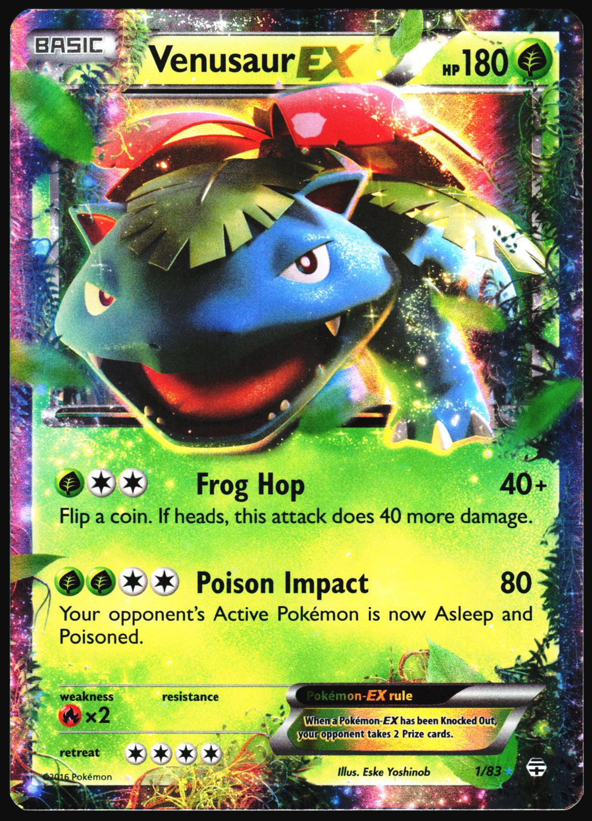 Pokemon Card- Venusaur EX Generations #1/83