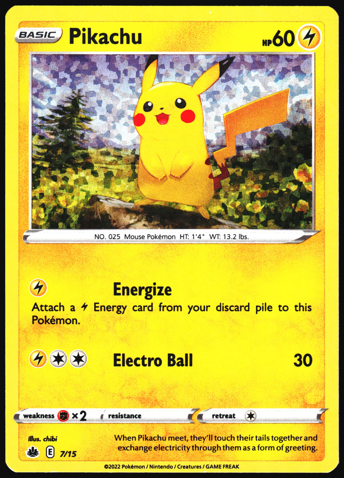 Pokemon Card- Pikachu McDonald's Promos 2022 #007/015