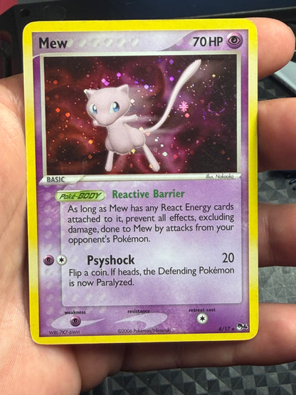 Pokemon Card- Mew POP Series 4 With Swirl #004/017 MP